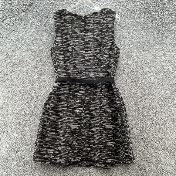 Tahari Black and Gray Textured Dress - Picture 6 of 13